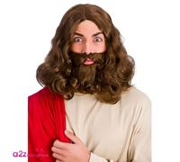 Jesus Costume With OR Without Wig & Beard Adult Religious Christmas Fancy Dress