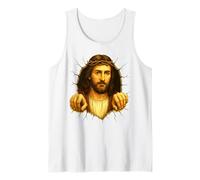 Jesus Cracking Mug Wall, Christian Jesus Christ Tank Top