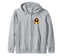 Jesus Cracking Mug Wall, Christian Jesus Christ Zip Hoodie