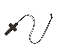 Jesus Cross Crucifix Necklace Pendant Plain Wooden for Men Women Children Kids Boy Girl Gift Car Rearview Mirror Pendant Small Wood Cross Necklace for Crafts Kids Boys Adults Women Men Personalized