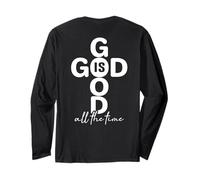 Jesus Cross God Bless Bible Faith God is Good All The Time Long Sleeve T-Shirt