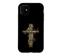 Jesus Cross Golden Bible Verses Christian Faith Scripture Case for iPhone 11