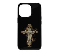 Jesus Cross Golden Bible Verses Christian Faith Scripture Case for iPhone 13 Pro