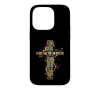 Jesus Cross Golden Bible Verses Christian Faith Scripture Case for iPhone 14 Pro