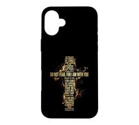 Jesus Cross Golden Bible Verses Christian Faith Scripture Case for iPhone 16 Plus