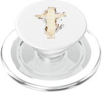 Jesus Cross Golden Bible Verses Christian Faith Scripture PopSockets PopGrip for MagSafe