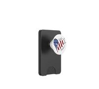 Jesus Cross Heart-Shaped America Flag The Lord Is My Rock PopSockets PopWallet for MagSafe