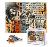 Jesus Cross Jigsaw Puzzles 500 Pieces Christian Puzzles for Adults Religious Bible Inspirational Motivational Colorful Jigsaw Puzzle Artwrok DIY Puzzles for Challenging Family Games Home Decor Gifts