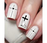 Jesus Cross Nail Art Decal Sticker