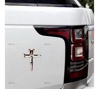 Jesus Cross Nails Christian Symbol God Christ Car Magnet Magnetic Sticker Decal - 2 Pack Glossy 10.2cm - for Truck Door Fridge Reusable Waterproof