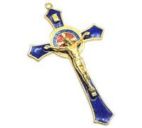Jesus Cross Pendant Christmas Tree Pendant Festive Hanging Ornament for Diy Bracelet Necklace Jewelry Making Supplies