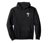 Jesus Cross Silhouette of Christ Messiah Crown Of Thorns Art Pullover Hoodie