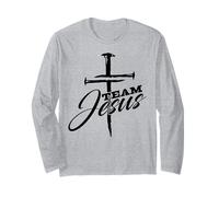 Jesus Cross Team Jesus Saves Cross Christian Religious Faith Long Sleeve T-Shirt