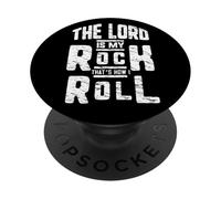 Jesus Cross The Lord Is My Rock America Heart ART ON BACK PopSockets Adhesive PopGrip