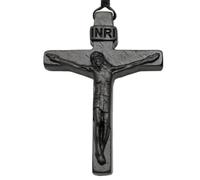 Jesus Cross Wooden Necklace Wooden Cross Pendant Unisex Religious Accessory | Jesus Handmade Unisex Crucifix Necklace Men's Jewelry Women's Jewelry Girls' Fashion Daily Wear Religious Accessories
