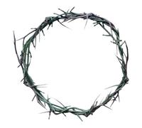 Jesus Crown of Thorns Headpiece, 7.5-8" Diameter，Handmade Wearable Crown Decor for Christian Easter, Church Events, and Christmas Tree Topper,Religious Gift