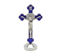 Jesus Decor for Bedroom - Elegant Religious Figurine, Portable Christian Statue | durablle Metal Sculpture, Inspirational Ornament with Prayer Room Altar Setup Shelves Mantels Living Spaces
