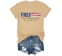 Jesus Defeated Death So You Can Live Shirt Freedom Tee Jesus Defeated Death So You Can Live T-Shirt Khaki