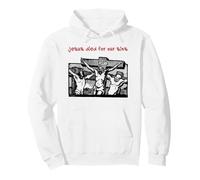 Jesus Died For Our Sins (Jesus On Cross Graphic) Pullover Hoodie