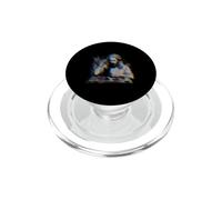 Jesus DJ Mixing Console Techno Music Design PopSockets PopGrip for MagSafe