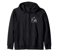Jesus DJ Mixing Console Techno Music Design Zip Hoodie