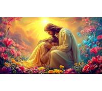 jesus_dressed 1000 Piece Jigsaw Puzzles for Adults Family Challenge Toys Jigsaw Puzzle Home Decoration for The Whole for Women, Gifts for Men 75x50cm/1000pcs