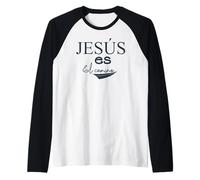 Jesús ES el Camino, Bible Verse Christian Religious Jesus Raglan Baseball Tee