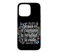 Jesus Es El Camino La Verdad Y La Vida Christian Butterfly Case for iPhone 15 Pro Max