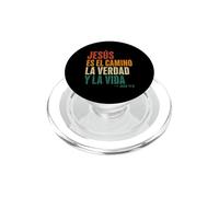 Jesus Es El Camino La Verdad Y La Vida Cristianos Retro PopSockets PopGrip for MagSafe