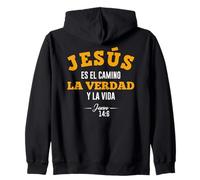 Jesús es el camino, la verdad y la vida Zip Hoodie
