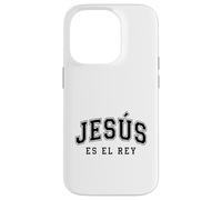 Jesús Es El Re'y Cristiana Fe Religiosa Regalo Case for iPhone 14 Pro
