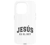 Jesús Es El Re'y Cristiana Fe Religiosa Regalo Case for iPhone 15 Pro