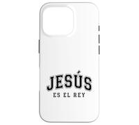 Jesús Es El Re'y Cristiana Fe Religiosa Regalo Case for iPhone 16 Pro