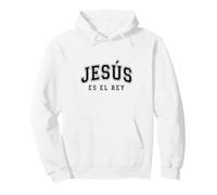 Jesús Es El Re'y Cristiana Fe Religiosa Regalo Pullover Hoodie