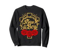 Jesus Es Mi Rey, Roca Y Mi Fortaleza, Bible Verse Sayings Sweatshirt