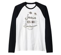 Jesús ES Mi Salvación, Christian Spanish Religious Latinx Raglan Baseball Tee