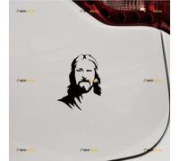 Jesus Face Christ God Sticker Decal Vinyl - Black 15.2cm - for Car Boat Laptop Cup No Background Die-Cut 0125A5