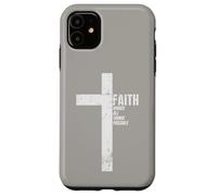 Jesus Faith makes all things possible Catholic Jesus Cross Case for iPhone 11