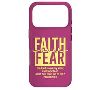 Jesus Faith Over Fear Yellow Psalm 118:6 Christian Scripture Case for iPhone 17 Pro