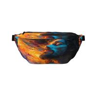Jesus Fanny Pack for Women Man,Religious Christ Church God Waist Belt Bag Crossbody for Sports Travel Hiking Running Jogging