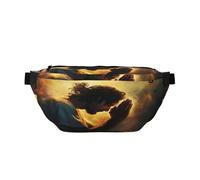 Jesus Fanny Pack for Women Man,Religious Christ Church God Waist Belt Bag Crossbody for Sports Travel Hiking Running Jogging