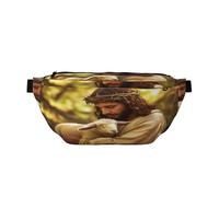 Jesus Fanny Pack for Women Man,Religious Christ Church God Waist Belt Bag Crossbody for Sports Travel Hiking Running Jogging