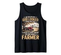 Jesus Farmer Agriculture Farm Rancher Farming Farmer Tank Top