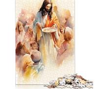 Jesus Feeding The Poor 1000 Pieces Paper Puzzles for Adults Jigsaw Puzzles Educational Game Challenge Toy 1000pcs (75x50cm)