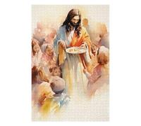 Jesus Feeding The Poor Themed Jigsaw Puzzle for Adults, 1000 PCS