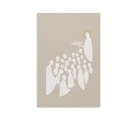 Jesus Feeds The 5000 Modern Christian Boho Wall Art Paintings Canvas Prints Poster Artwork for Living Room Bedroom Bathroom Office Home Decor 12x18inch(30x45cm)