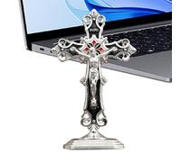 Jesus Figures - Crucifix Religious Ornament,Small Jesus Christ Ornament with Base for Home Religious Ceremony Prayer Decoration