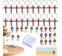 Jesus Figurine - Tiny Religious Figures with Uplifting Message Card, Small Collection of Collectible Miniature Statues in Presentation Box | Spir Party