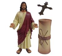Jesus Figurines,Hand Painted Religious Decoration Resin,Christ Jesus Statue | for Bedroom Office Dormitory Living Room Office Desk Bookshelf Entrance Windowsill