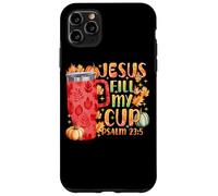Jesus Fill My Cup Psalm 23:5 Fall Leaves Case for iPhone 11 Pro Max